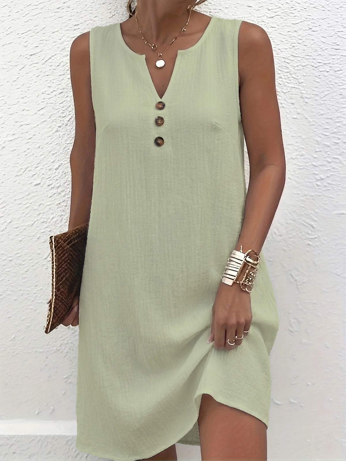 Robe Alba — Sans Manches, Grande Taille