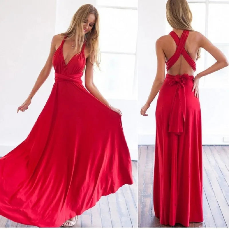 Robe Maxi Polyvalente — Col V
