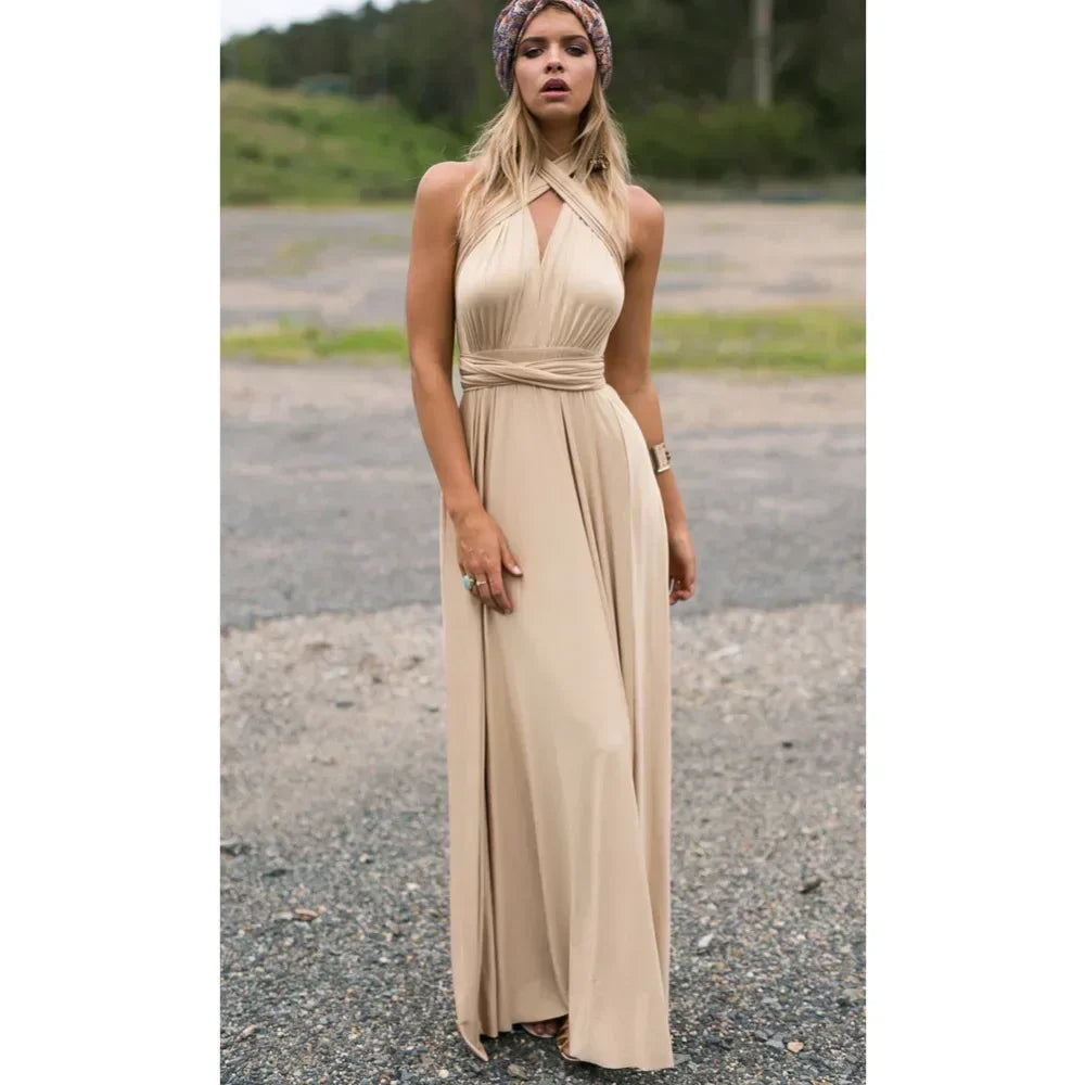 Robe Maxi Polyvalente — Col V