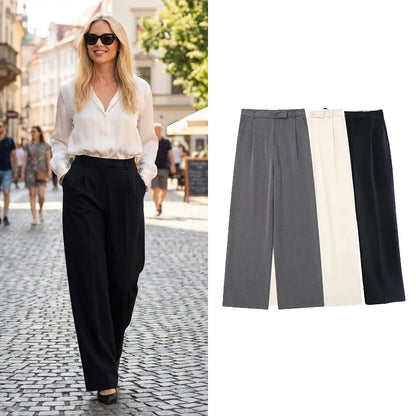 Pantalon Roma — Droit Taille Haute