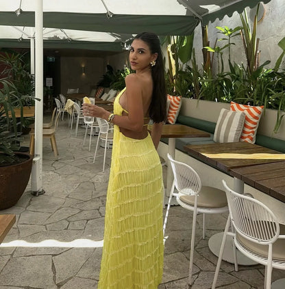 Robe Maxi Dos Nu — Col Licou
