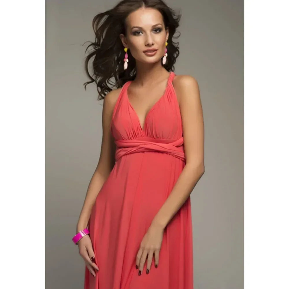 Robe Maxi Polyvalente — Col V