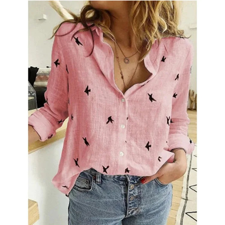 Chemise Clara — Lin et Coton à Manches Longues