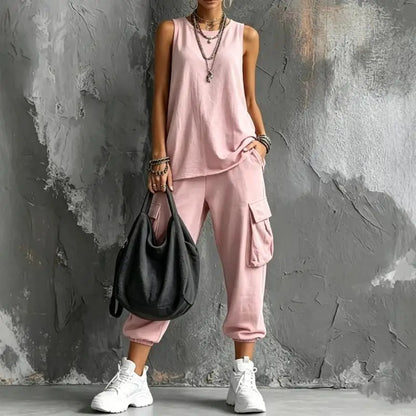 Ensemble Vera — Gilet et Pantacourt Large
