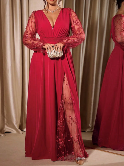 Robe Serena — Longue à Col V