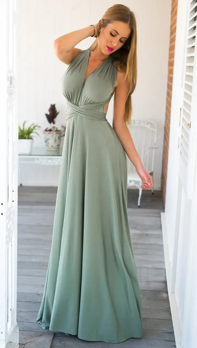 Robe Maxi Polyvalente — Col V