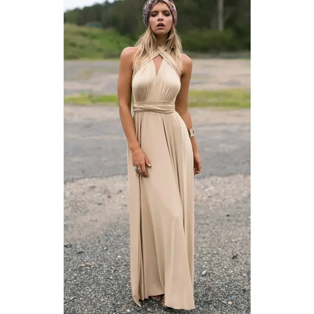 Robe Maxi Polyvalente — Col V