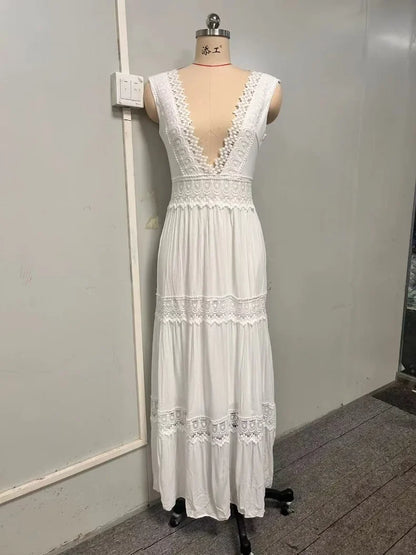 Robe Longue Élégante — Dentelle