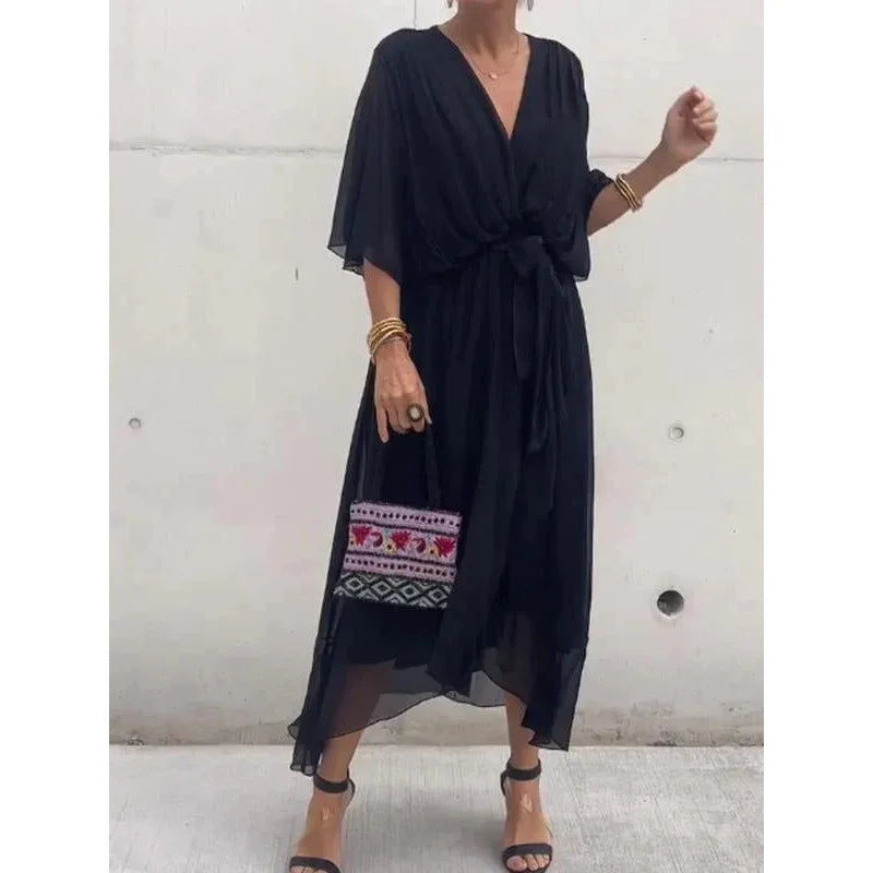 Robe Boho — Manches Chauve-Souris