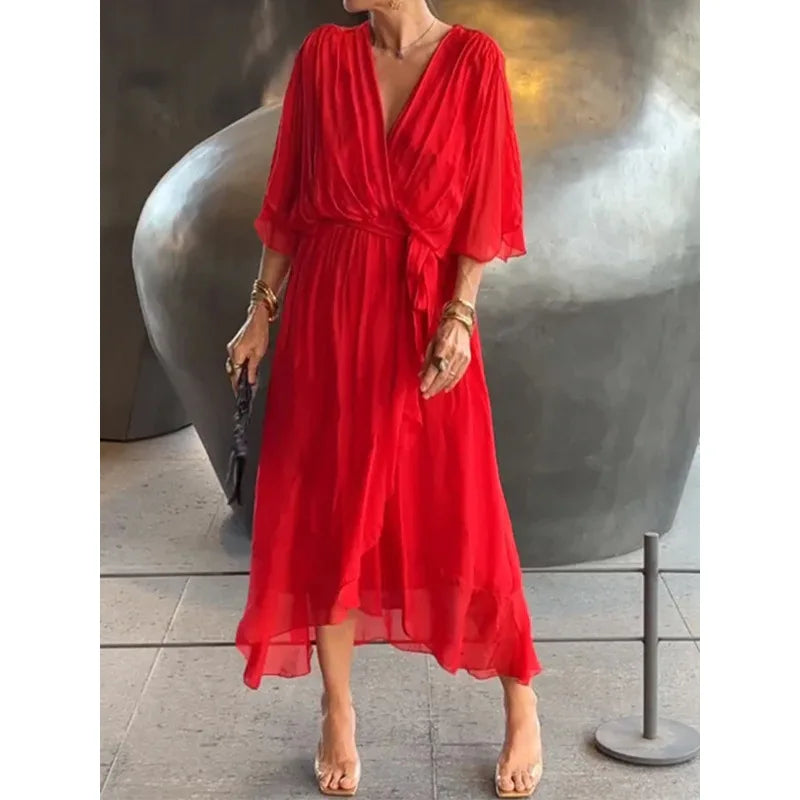Robe Boho — Manches Chauve-Souris
