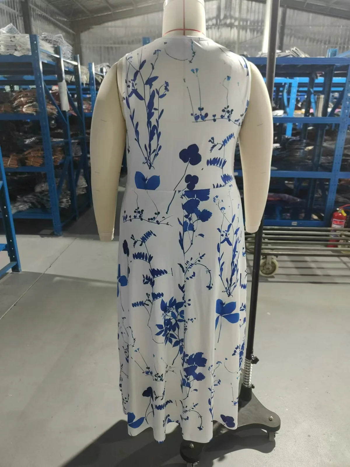 Robe Longue Fleurie — Taille Haute