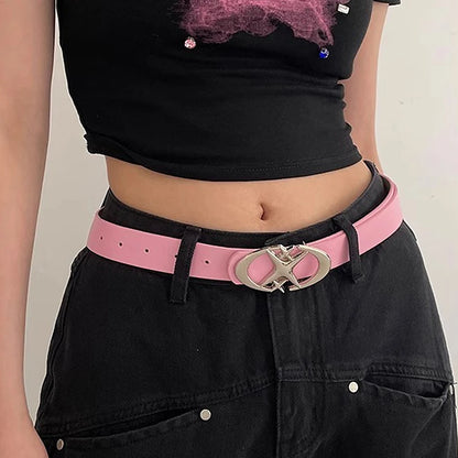 Ceinture Y2K — Similicuir pour Jean