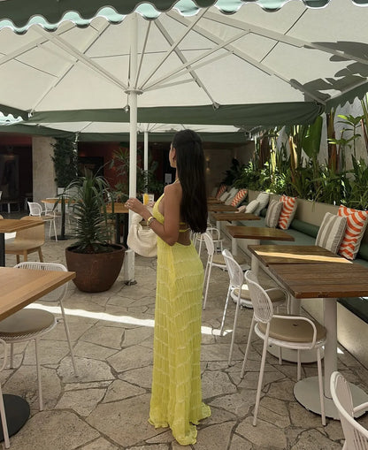 Robe Maxi Dos Nu — Col Licou