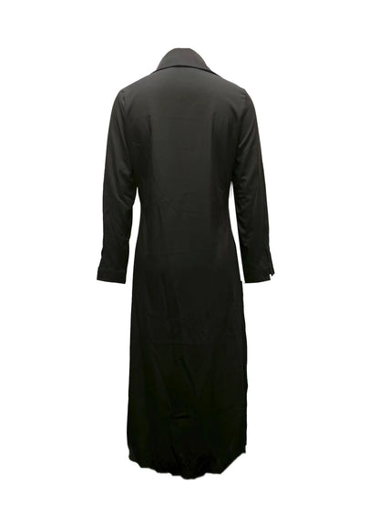 Robe-Chemise Longue — Fente Latérale