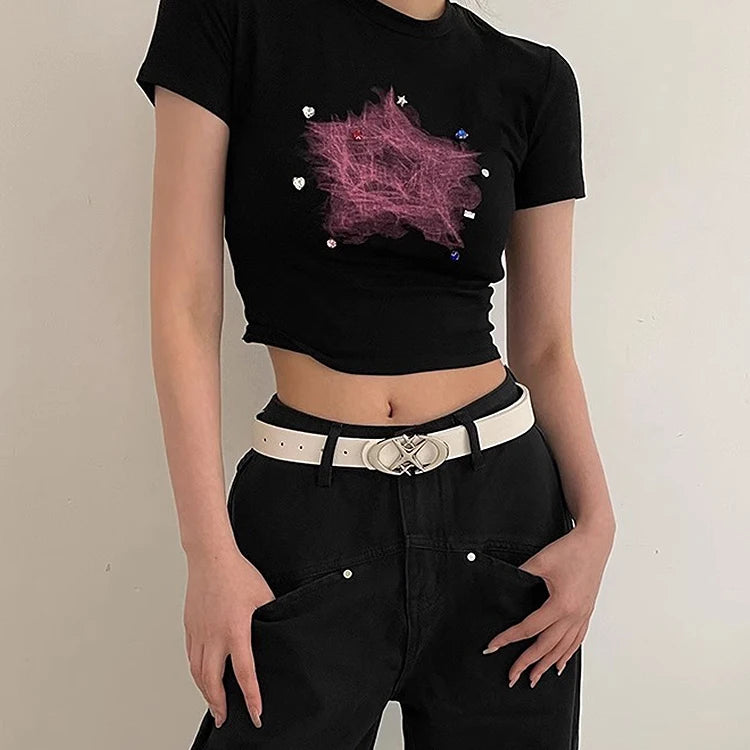 Ceinture Y2K — Similicuir pour Jean