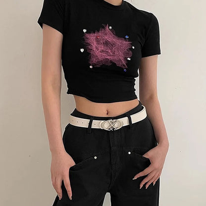 Ceinture Y2K — Similicuir pour Jean