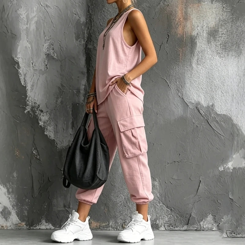 Ensemble Vera — Gilet et Pantacourt Large
