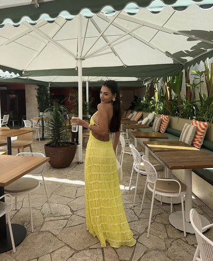 Robe Maxi Dos Nu — Col Licou