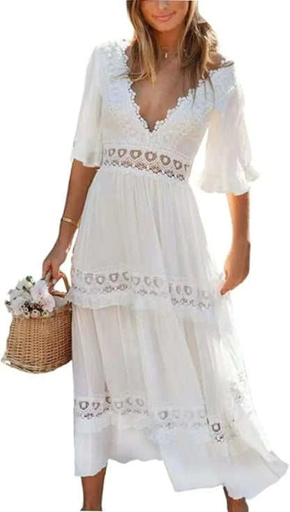 Robe Longue Élégante — Dentelle