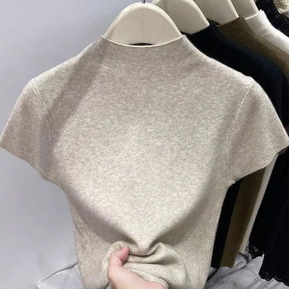 Top Nora — Maille à Col Montant