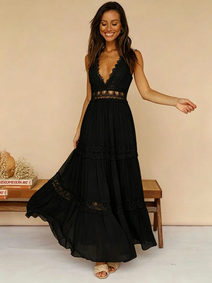 Robe Longue Élégante — Dentelle