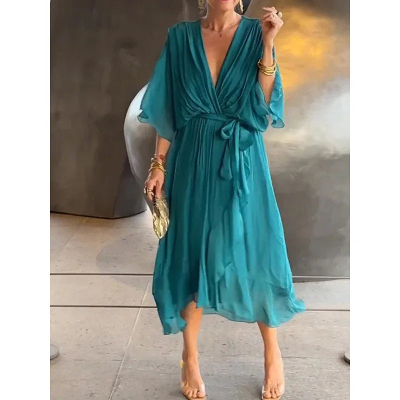 Robe Boho — Manches Chauve-Souris