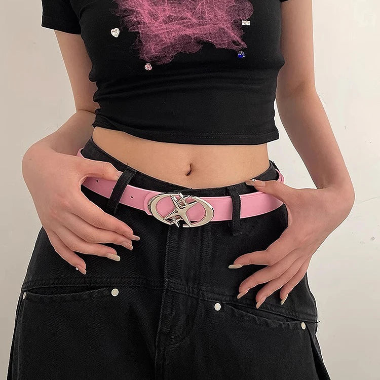 Ceinture Y2K — Similicuir pour Jean