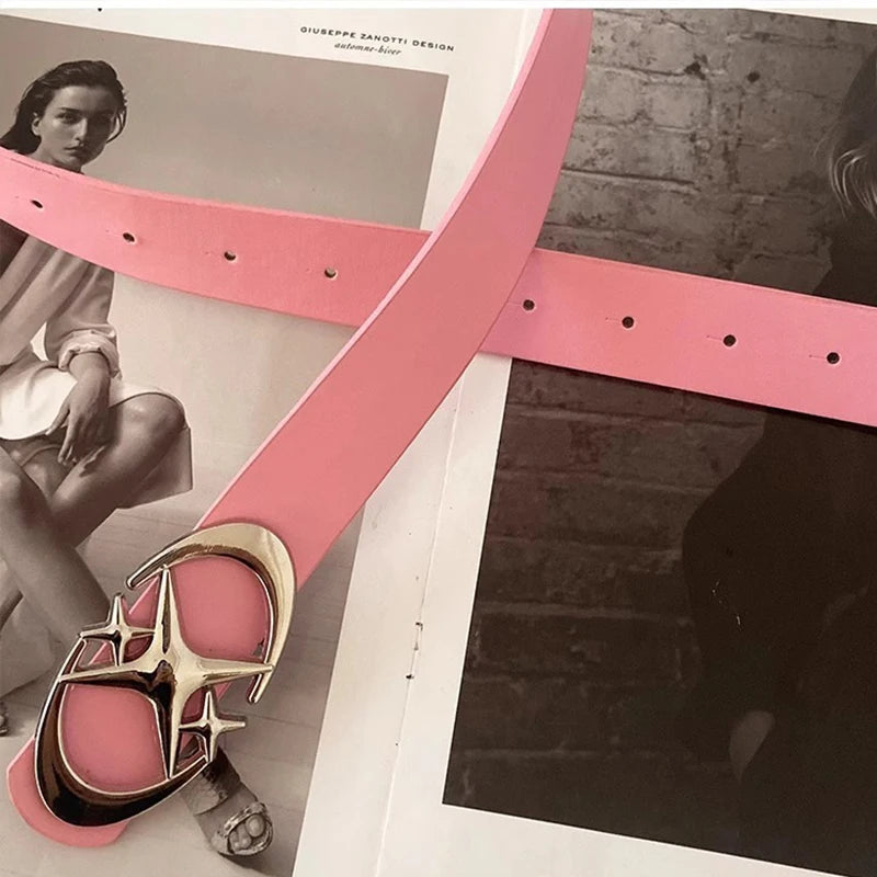 Ceinture Y2K — Similicuir pour Jean