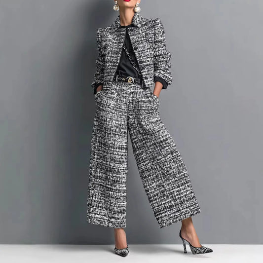 Ensemble Lucía — Veste Cintrée et Pantalon Large