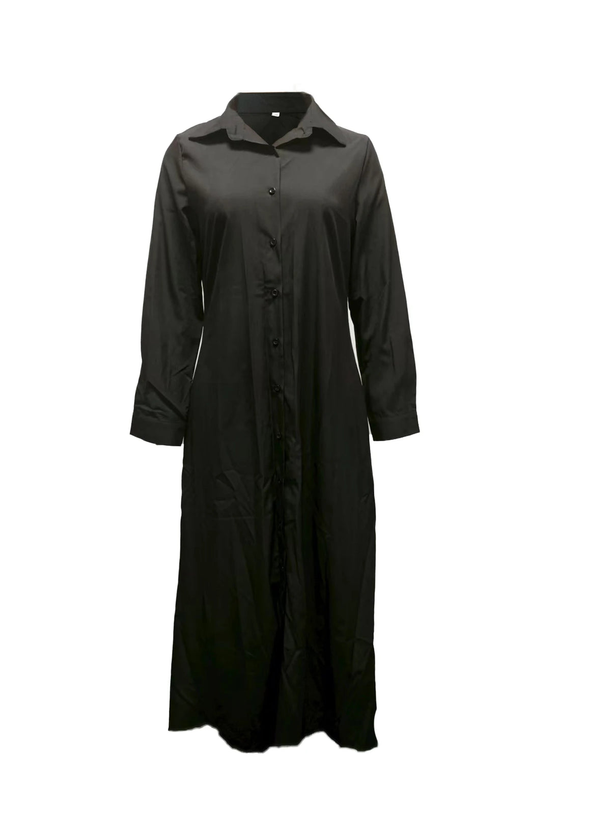 Robe-Chemise Longue — Fente Latérale