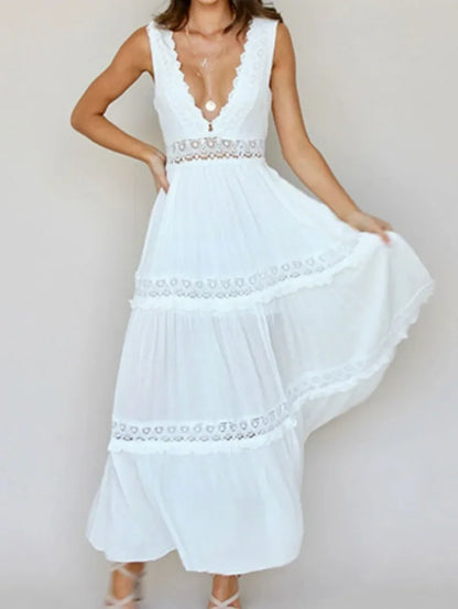 Robe Longue Élégante — Dentelle