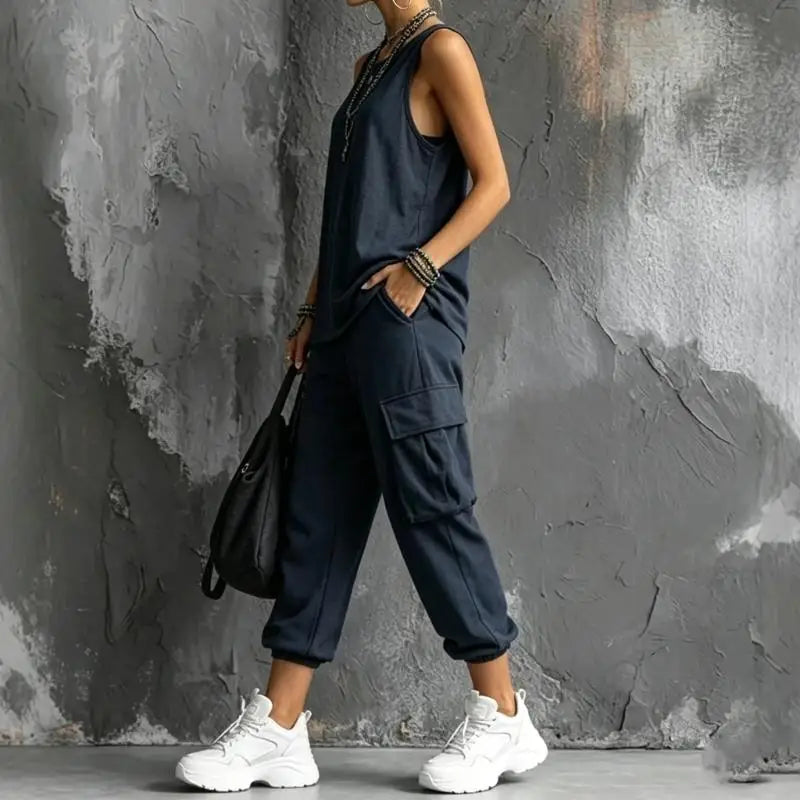 Ensemble Vera — Gilet et Pantacourt Large