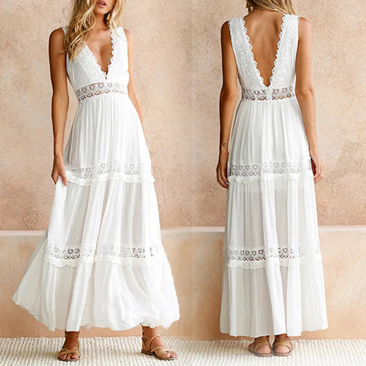 Robe Longue Élégante — Dentelle