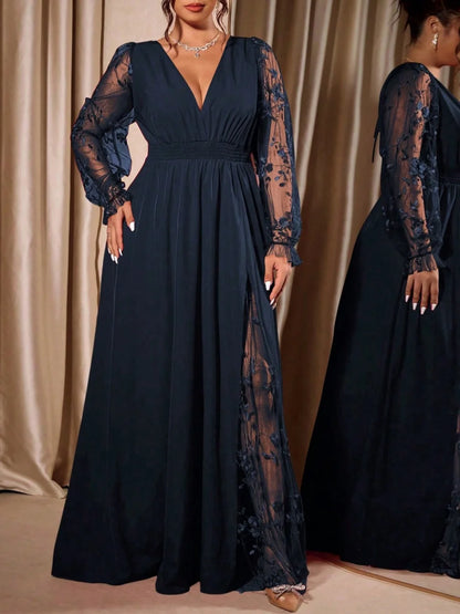 Robe Serena — Longue à Col V