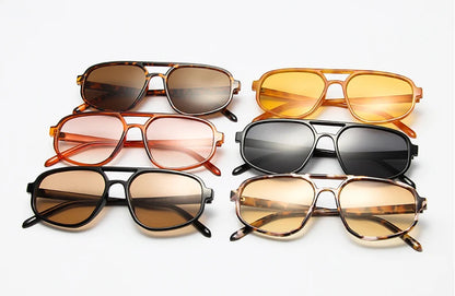 Lunettes de Soleil Carrées — Couleurs Pastel