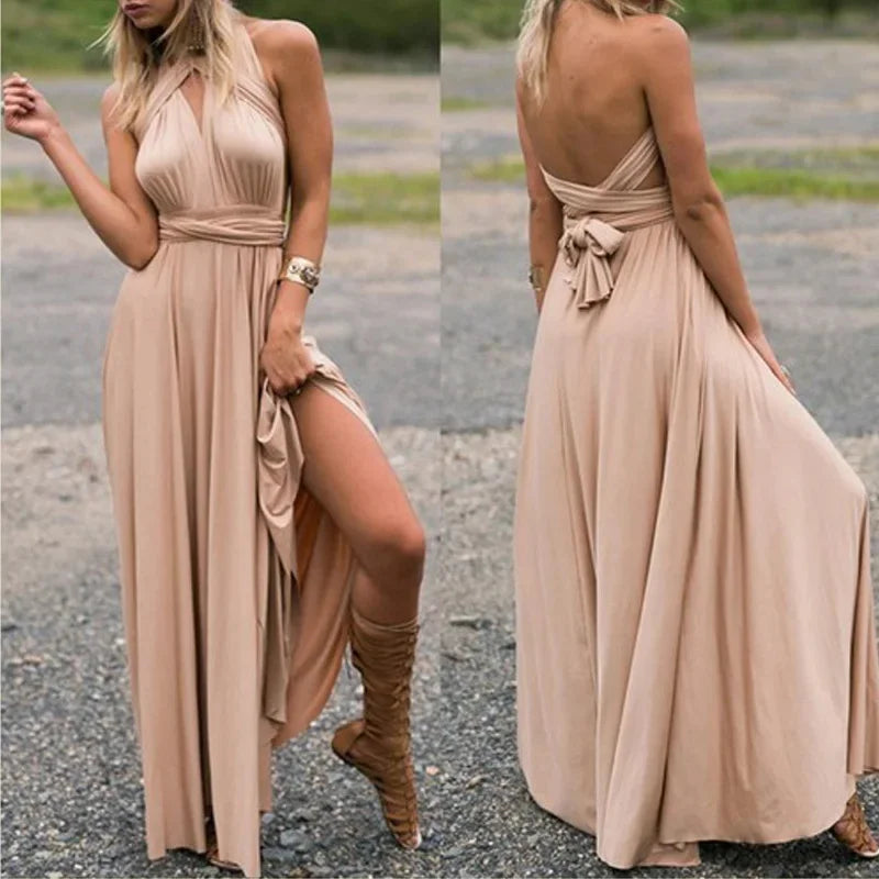 Robe Maxi Polyvalente — Col V