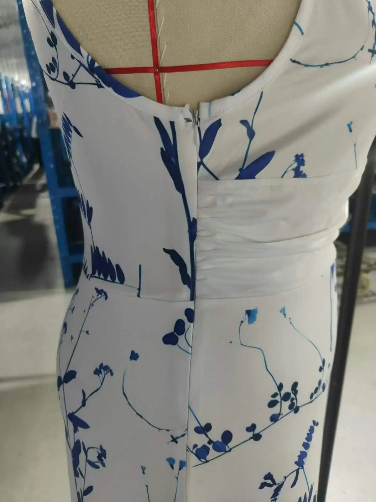 Robe Longue Fleurie — Taille Haute