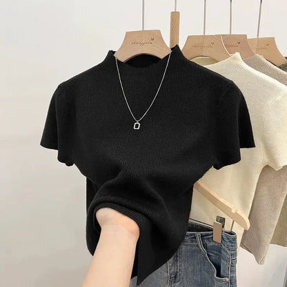 Top Nora — Maille à Col Montant