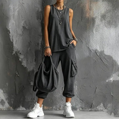 Ensemble Vera — Gilet et Pantacourt Large