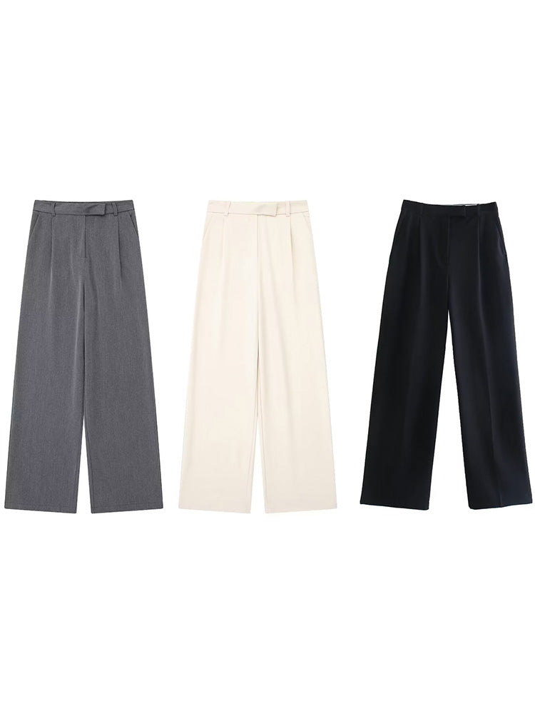 Pantalon Roma — Droit Taille Haute