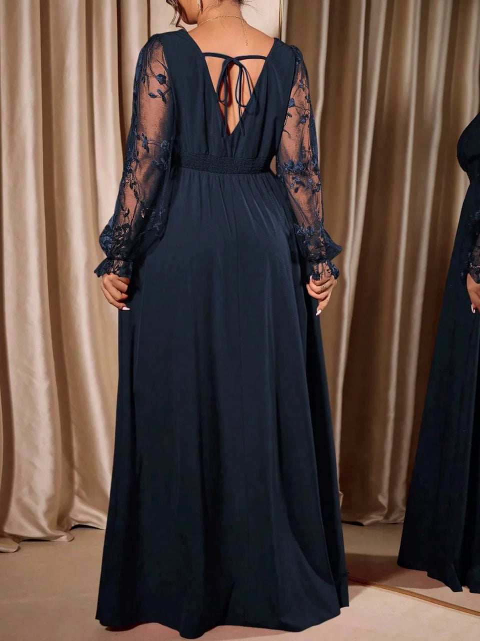 Robe Serena — Longue à Col V