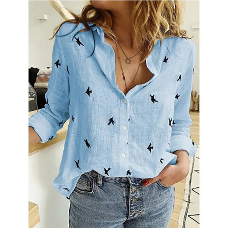 Chemise Clara — Lin et Coton à Manches Longues
