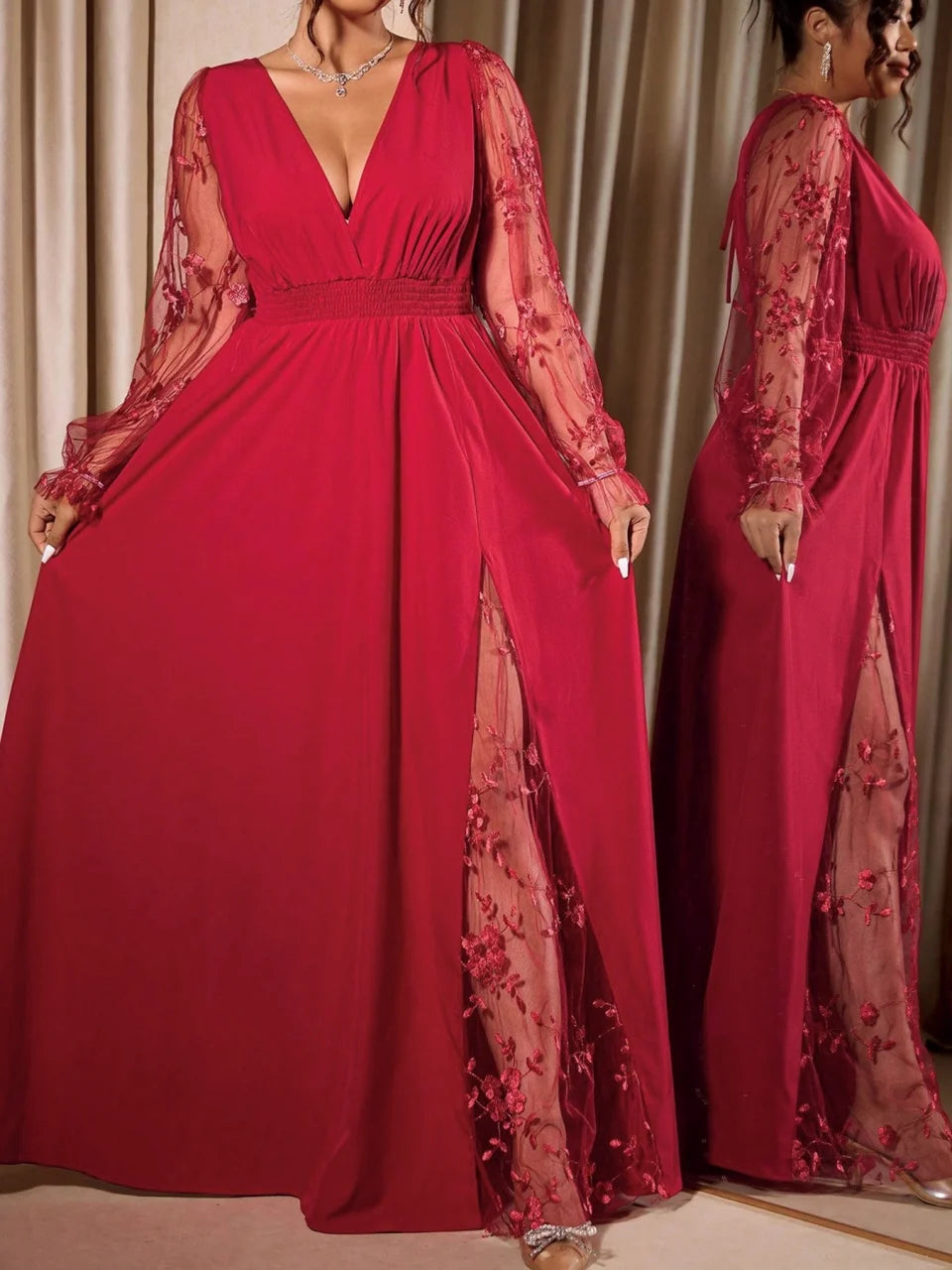 Robe Serena — Longue à Col V