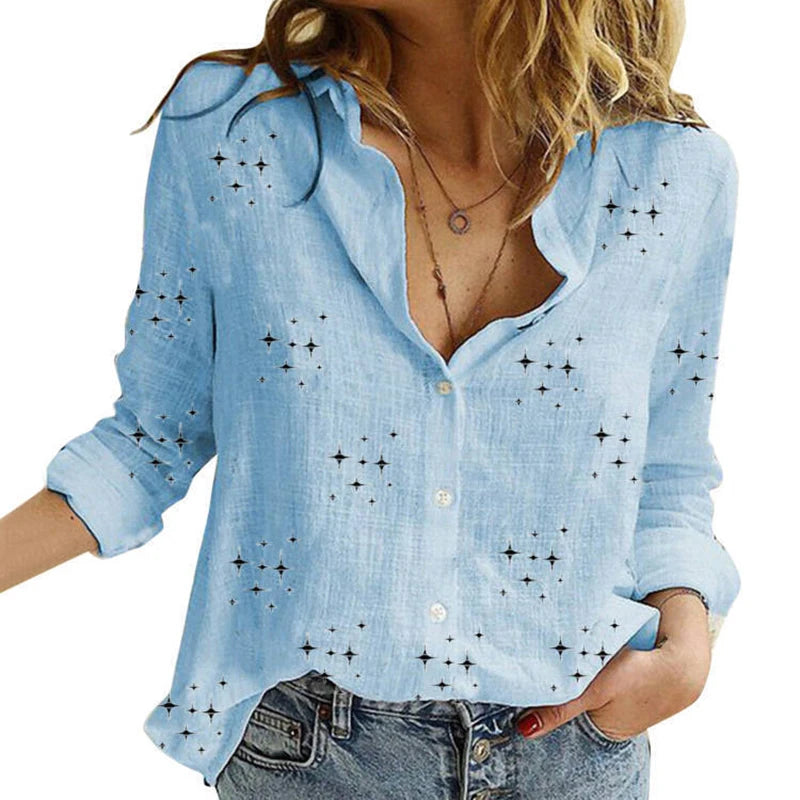 Chemise Clara — Lin et Coton à Manches Longues