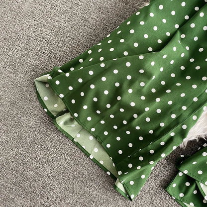 Combinaison Fluide à Pois — Col V