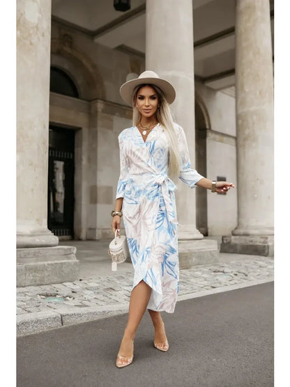 Robe Longue Fleurie — Détail Noué
