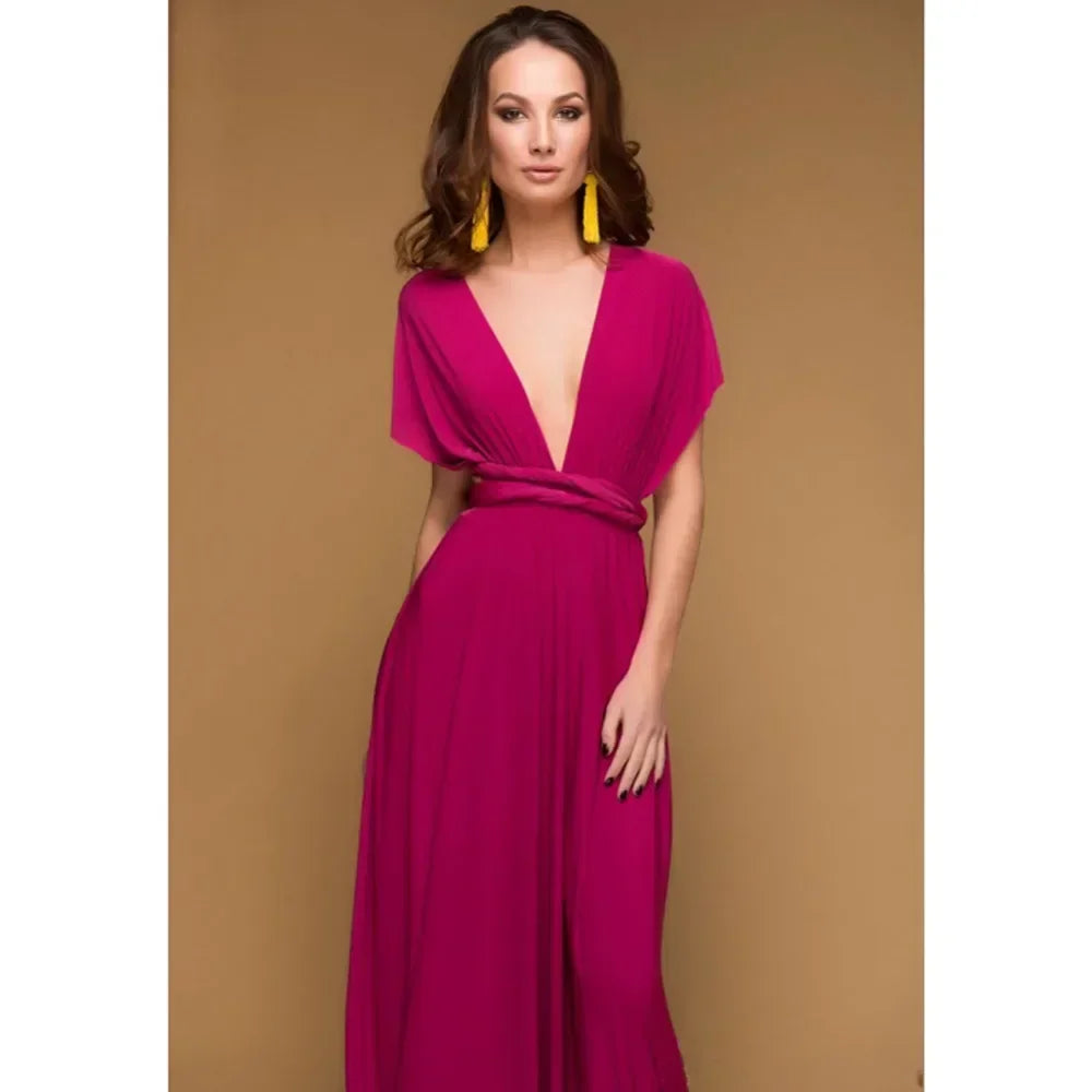 Robe Maxi Polyvalente — Col V