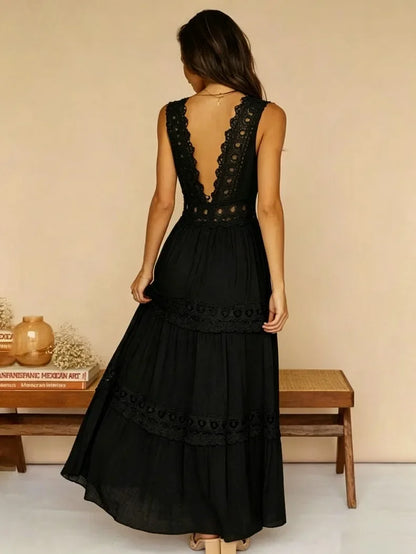 Robe Longue Élégante — Dentelle