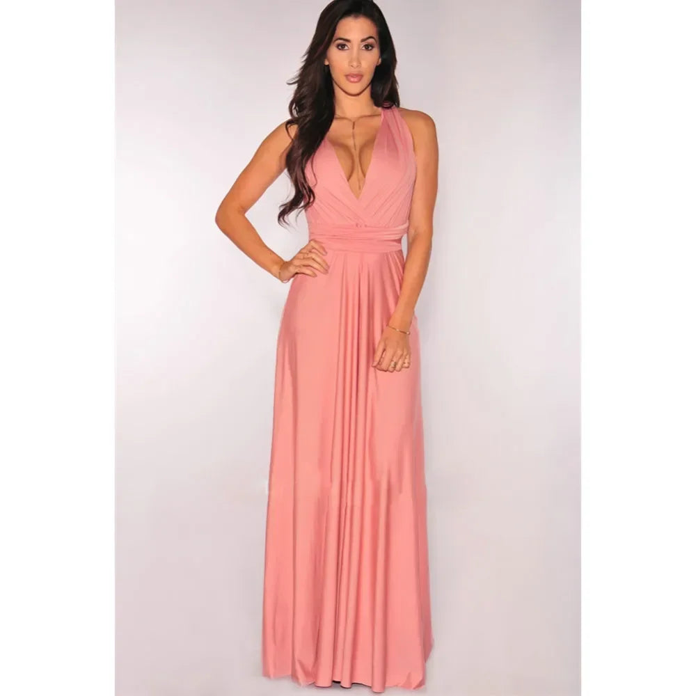 Robe Maxi Polyvalente — Col V