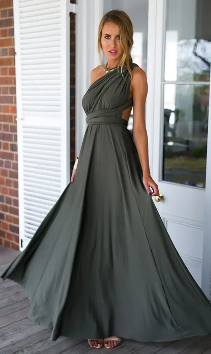 Robe Maxi Polyvalente — Col V